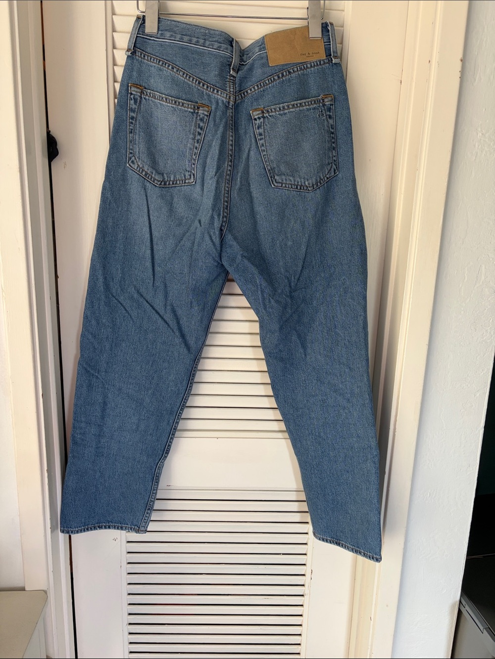 rag & bone Relaxed Button-Fly Jeans in Medium Blue (Celestial) - Picture 6 of 6